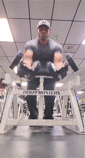 Dumbbell Preacher Curls #Shorts
