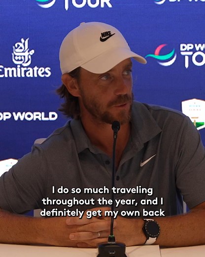 🗣️ "I think it’s quite an iconic course for us now, on the tour, especially that las hole” Tommy Fleetwood is happy to be back at Jumeirah Golf Estates 🏡 | DP World Tour Championship