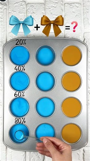 "Light Blue & Mustard Color Blend Palette | 4 New Color Combinations" #colormixing #colorconcept