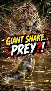 Jaguar vs Anaconda: Can This Giant Snake Become Prey? 🐆🐍 #shorts #animals #wild