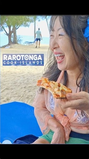Who STOLE my PIZZA Island Gem VIBES Cook Islands Rarotonga #travel #raro #food #cookislands #foodie