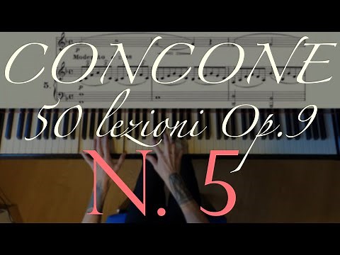 Lesson n.5 - G. Concone - 50 lezioni Op.9 (Piano Accompaniment + Sheet Music)