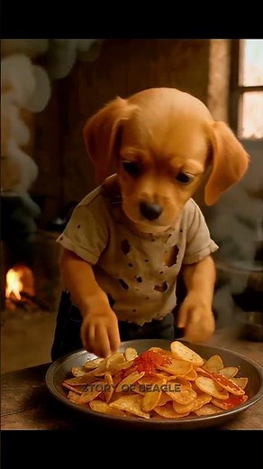 Poor Baby Beagle had no money to buy a car… but he never gave up on his dream. #storyofbeagle