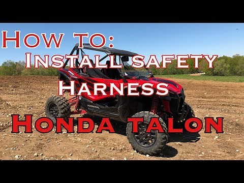 How To Install SAFETY HARNESS On HONDA TALON!!— T.W.O Tutorial