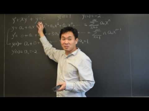 Power Series Solution when initial condition is given