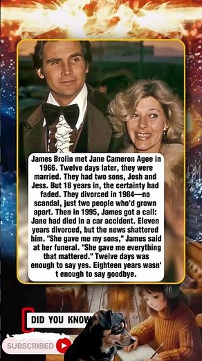 James Brolin's wife died 11 years after their divorce and it destroyed him.