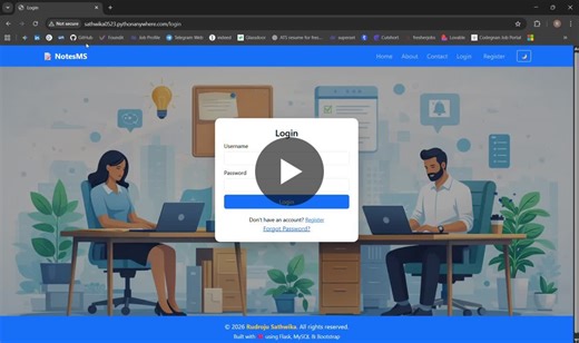 #python #flask #webdevelopment #fullstackdevelopment #mysql #learningbybuilding | Rudroju Sathwika