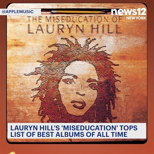 BEST ALBUM: “The Miseducation of Lauryn Hill” topped a prestigious list of music classics, ahead of Prince, The Beatles, Nirvana and Beyonce. https://tinyurl.com/y4428mvp | News 12