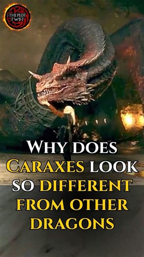 Why does Caraxes look so different from other dragons in House of the Dragon?