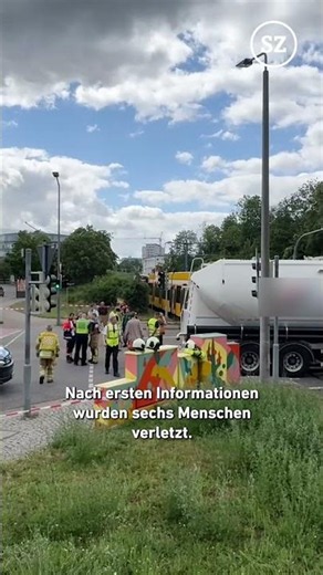 Tram and truck collide in Dresden – several injured