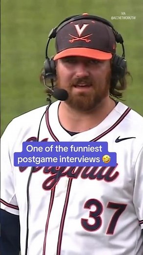 Dippin Dots, caves…this interview with Virginia pitcher Stephen Schoch has it all! 😂 #baseball #UVA