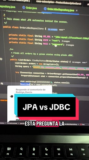 Comparativa JPA y JDBC en Spring Boot