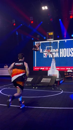 French acrobatic basketball for NBA HOUSE LONDON 🔥 #video #viral #sports