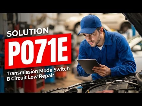 HOW TO FIX P071E OBD II ERROR CODE - Transmission Mode Switch B Circuit Low Repair