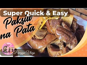 How to Cook Paksiw na Pata | Easy & Flavorful Filipino Recipe