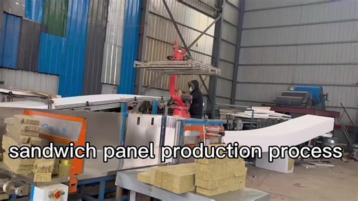 Gray EPS Sandwich Panel 100mm Foam Cored Sandwich Panel Wall House Roof Steel Sandwich Panel for Construction Material