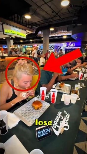 The Girl They Underestimated… Until She Started Eating. #shorts #eatingcontest #winners