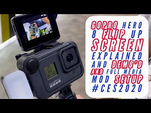 GoPro Hero 8 Flip Up Screen Explained and Demo'd With Full Media Mod Setup #CES2020