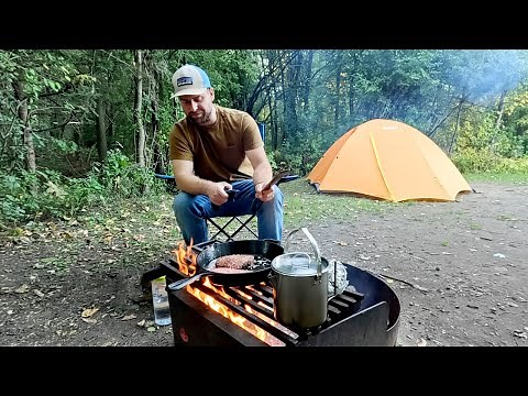 Simple Car Camping & Campfire cooking - Cast Iron Skillet!