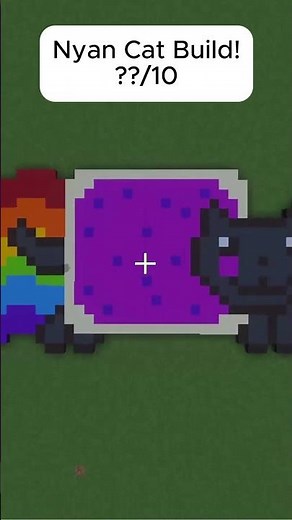 Nyan Cat in Minecraft!! #cool #funny #cat #nyancat #memes #minecraft