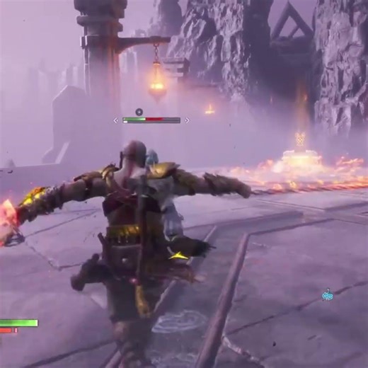 كريتوس يهاجم جنود الثلج فالهالا #valhalla #godofwarragnarok