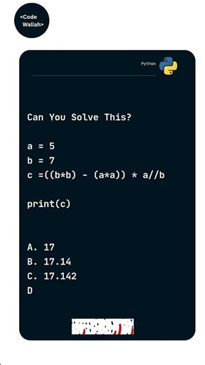 Can You Solve This Python Puzzle? Simple But Tricky 🤯 | ‪@codewallah‬