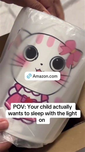 This cat lamp is so cute and gives off a soft,calming light. The color options are great for bedtime