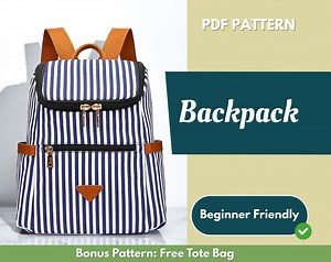 Backpack Sewing Pattern | Bag Pattern | Beginner Pattern | Easy Backpack Pattern | Sewing Pattern | PDF Sewing Pattern | Easy Bag Pattern - Etsy UK