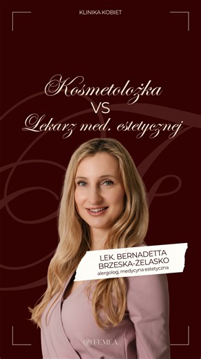 Kosmetolog czy lekarz medycyny estetycznej – do kogo wybrać się na konkretny zabieg? 💉 Z lek. @dr_bernadetta_estetyczna rozwiewamy wszystkie wątpliwości i podpowiadamy, jak dobrać odpowiedniego specjalistę. Sprawdź nasze zabiegi na femea.pl ✨ #kosmetolożka #kosmetolog #lekarzmedycynyestetycznej #medycynaestetyczna #zabiegmedycynyestetycznej #zdrowiekobiet #klinikakobiet #kobieta | FEMEA Klinika Kobiet