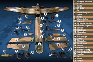 Lancaster bomber taken to pieces before WWII icon undergoes £4million restoration