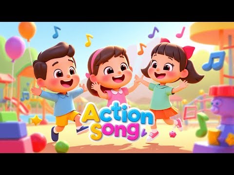Action Song for Kids | Jump, Clap & Move | Fun 3D Animation