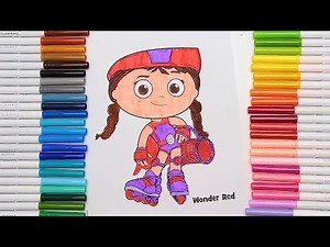 Coloring Super Why's Wonder Red!