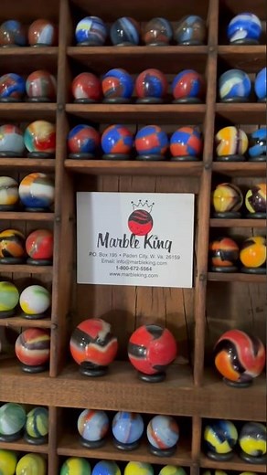 Marble King marbles wall display