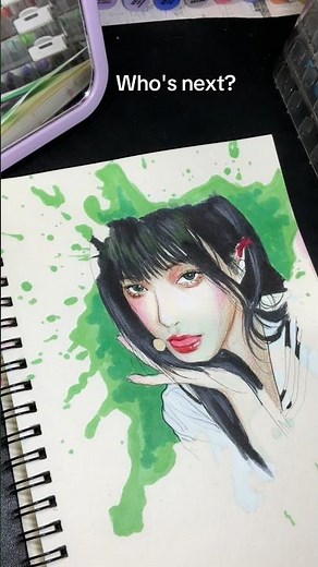 Drawing Iroha from #illit using #ardrawing #drawing #sketch #art #coloring #shorts