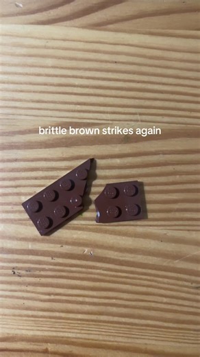 This is your reminder: It’s not always you. Sometimes it’s just brittle brown. Older LEGO brown pieces were known to crack during rebuilds, especially in retired sets. The brick broke. We adapt. We rebuild. That’s kind of the whole point. #LEGOTherapy #legobricks #legohack #legocreator #creatorsearchinsights