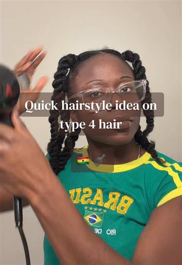 How I achieve one of my quickest hairstyles with my @Revlon Hair Tools, easy and safe! #naturalhairstyles #type4hairstyles #fyp #naturalhairtiktok #naturalhairtiktok