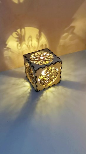 Create a Unique Square Wooden Lamp Using Laser Cutting