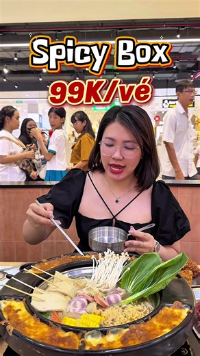 Mùa hè đến, liên hoan họp lớp mở tiệc ở spicy box cũng hợp lí lắm nha các bạn trẻ 🤩 #DiAnnReviu #ninhthuan #phanrang #foodreview #lau #tokbokki #buffet #hotpot #spicyboxphanrang #go #spicy