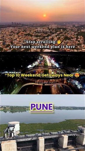 Stop Scrolling❌ Top 10 Budget Weekend Getaways near Pune 🏕️ #pune #shorts