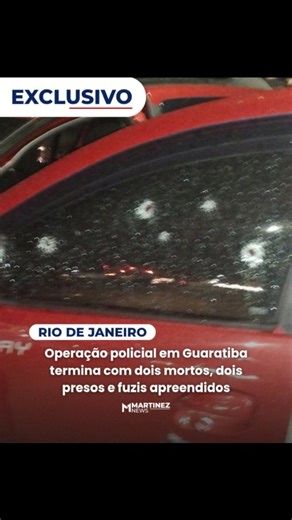 Martinez News on Instagram: "#MartinezNews | Operação em Guaratiba deixa dois mortos, dois presos e fuzis apreendidos Uma operação do 27º BPM (Santa Cruz) terminou com dois criminosos mortos e dois presos em Guaratiba, na Zona Oeste do Rio, na noite desta sexta-feira (06), após informações sobre um veículo com suspeitos baleados. A ação ocorreu ao longo da madrugada, durante buscas feitas pela Polícia Militar na região. Segundo a corporação, ao chegar ao local indicado, as equipes encontraram do