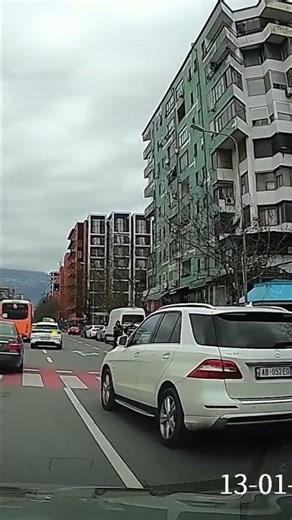 Tirana, Police Checkpoint Securing the Area