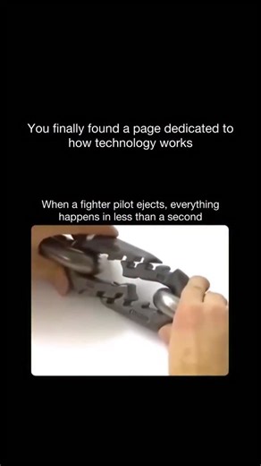 How Technology Works on Instagram: "Follow @howtechnologyworkss to learn how technology shapes our world, one post at a time When a fighter pilot pulls the ejection handle, it is not a slow or gentle escape. It is an instant burst of engineering designed to save a life in the most extreme moment possible. The entire process happens faster than the mind can register, and every step is built with precision so the pilot has the best chance of survival. The sequence begins with the canopy blasting a