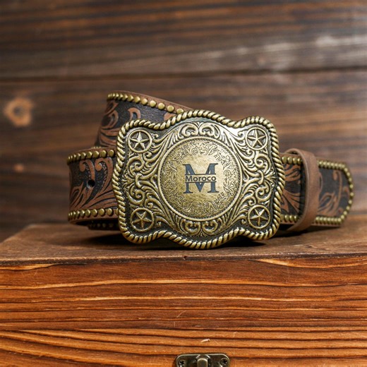 Handmade Western Leather Belt Personalized Leather Belts Tooled Leather Belt Embossed Full Grain Removable Buckle Cowboy Belt Christmas Gift - Etsy
