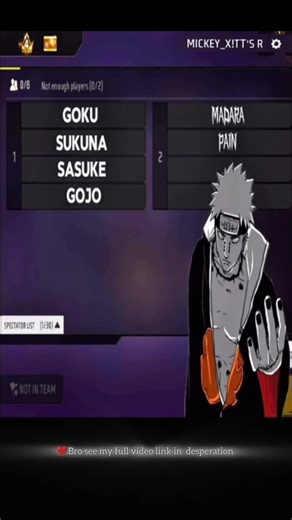 Naruto vs akatsuki Team💀#garenafreefire #viral #naruto #freefirenaruto #shortsfeed #shorts #edit