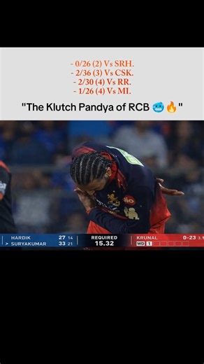Krunal Clutch Pandya Supremacy 🥵🔥