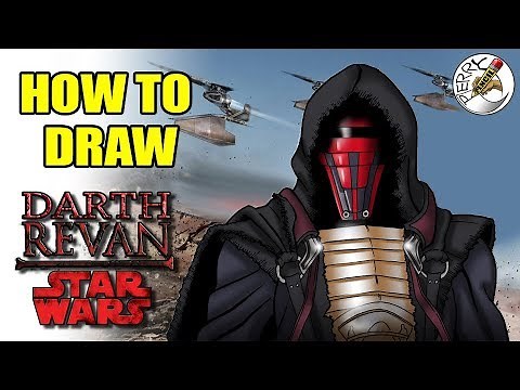 How to draw Darth Revan from (Star Wars)
