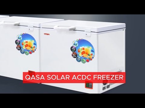 Uninterrupted Cooling, Powered by the Sun | QASA QCFR-215 AC/DC Solar Chest Freezer