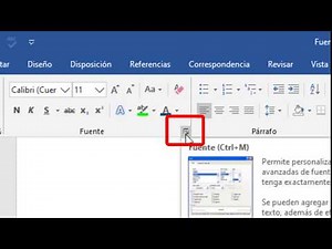 ✅Cómo configurar la FUENTE o el tipo de letra 👌!!!FÁCIL!!! Aprende Word desde cero Vídeo 03