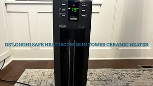 Watch De'Longhi Safe Heat Tower&colon; deep dive into its features! on Amazon Live