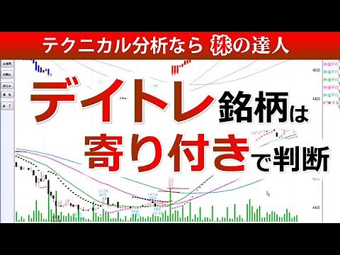 寄り付きから判断するデイトレの上昇しやすい特徴